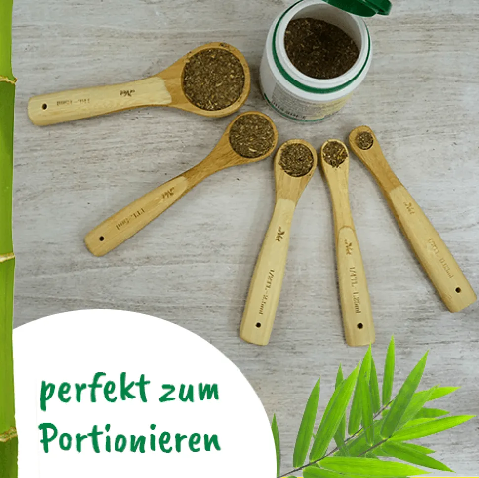 Dosierlöffel-Set aus Bambus