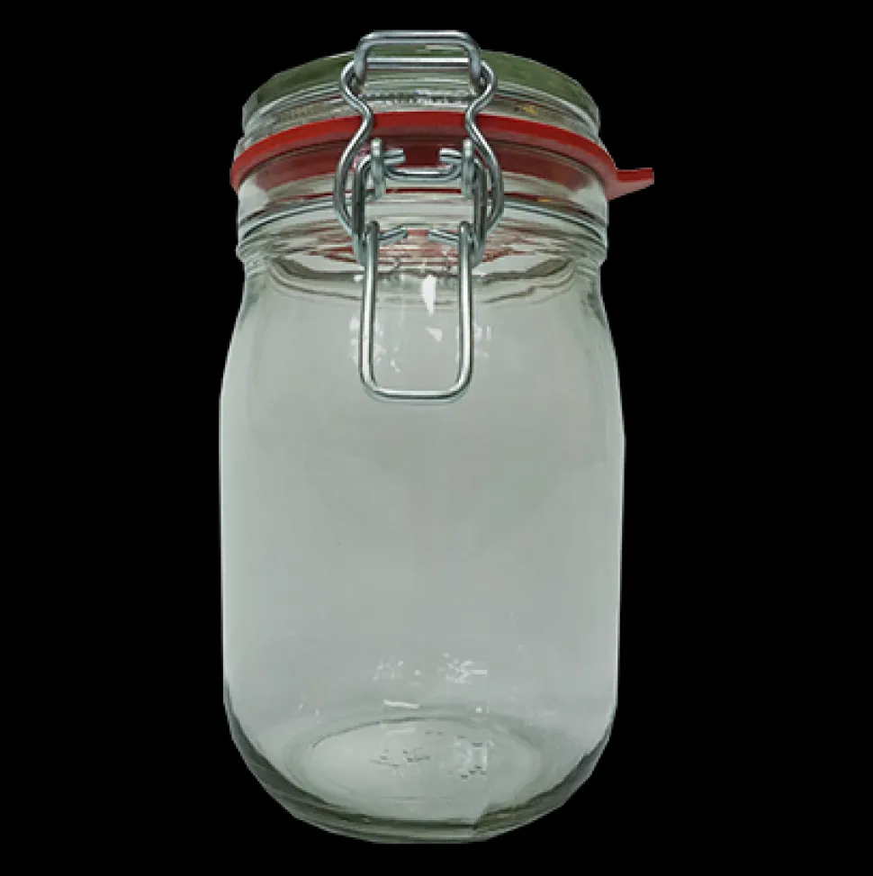 Drahtbügelglas weiß 1,1 L